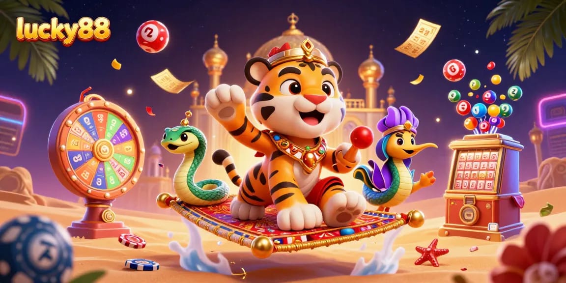 Experience thrilling gameplay with lucky88 in this vibrant casino scene filled with excitement.