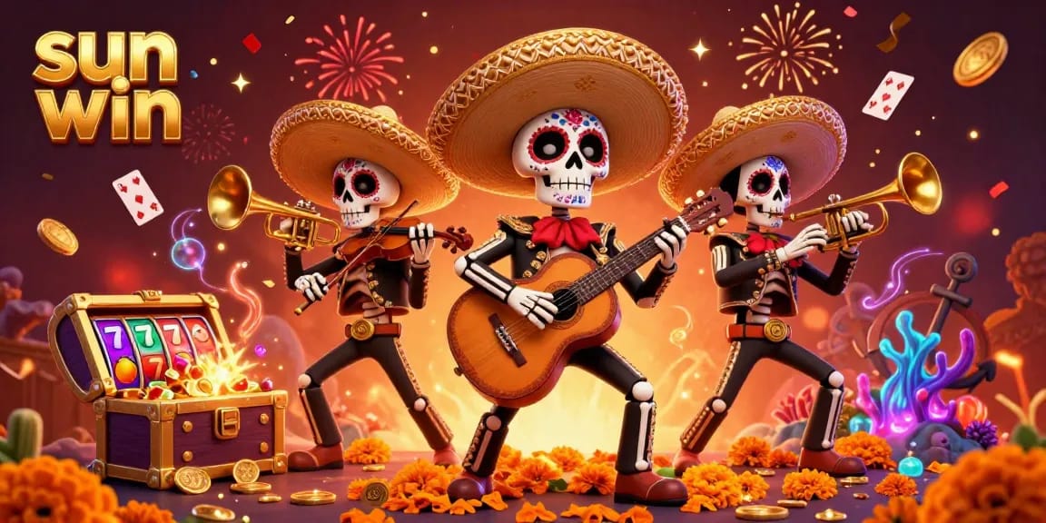 Engage with thrilling sun win slots adventure featuring mariachis and treasure elements in vibrant 3D.
