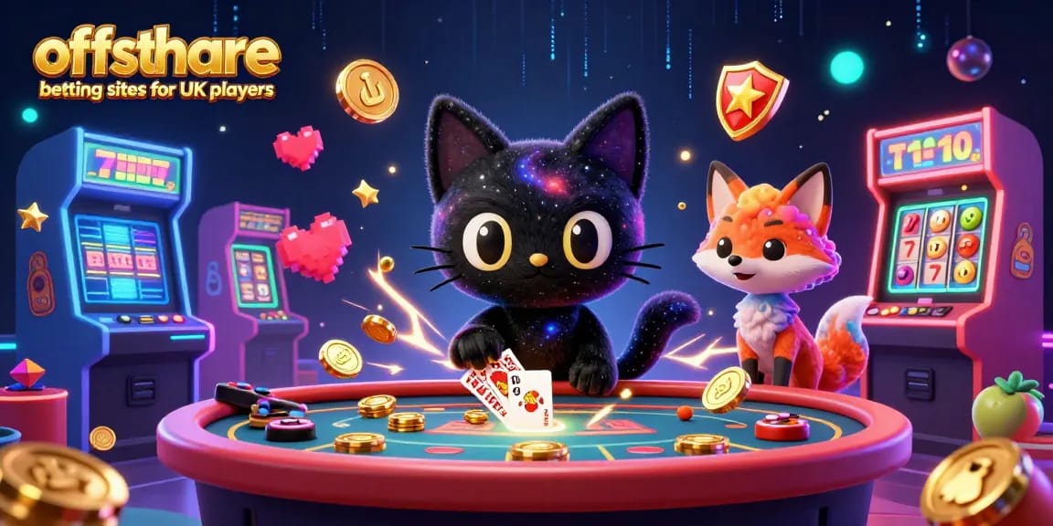 Spin and win with offshore betting sites for UK players at a cosmic casino table