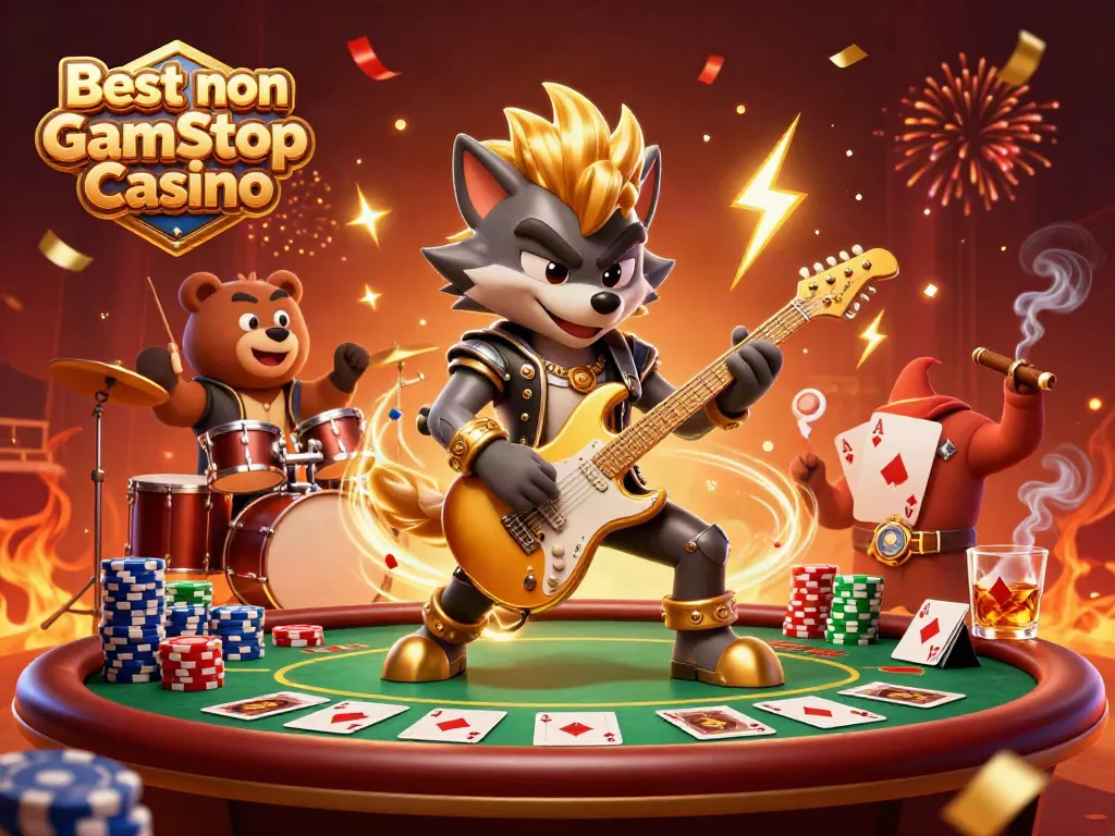 Shredding rock star and drummer bring energy to the Best non Gamstop Casino stage