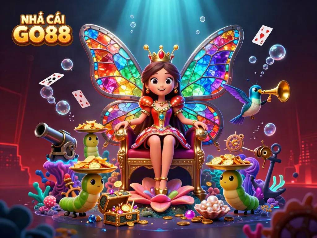 Catch thrilling moments in NHÀ CÁI GO88 with vibrant 3D casino elements and rich visuals.