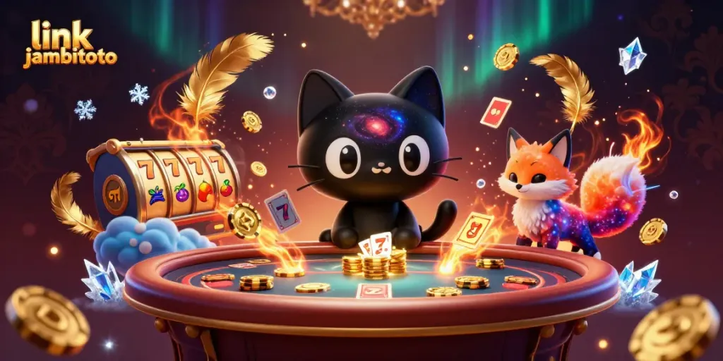 Experience link jambitoto spinning into action at a vibrant cosmic casino table.