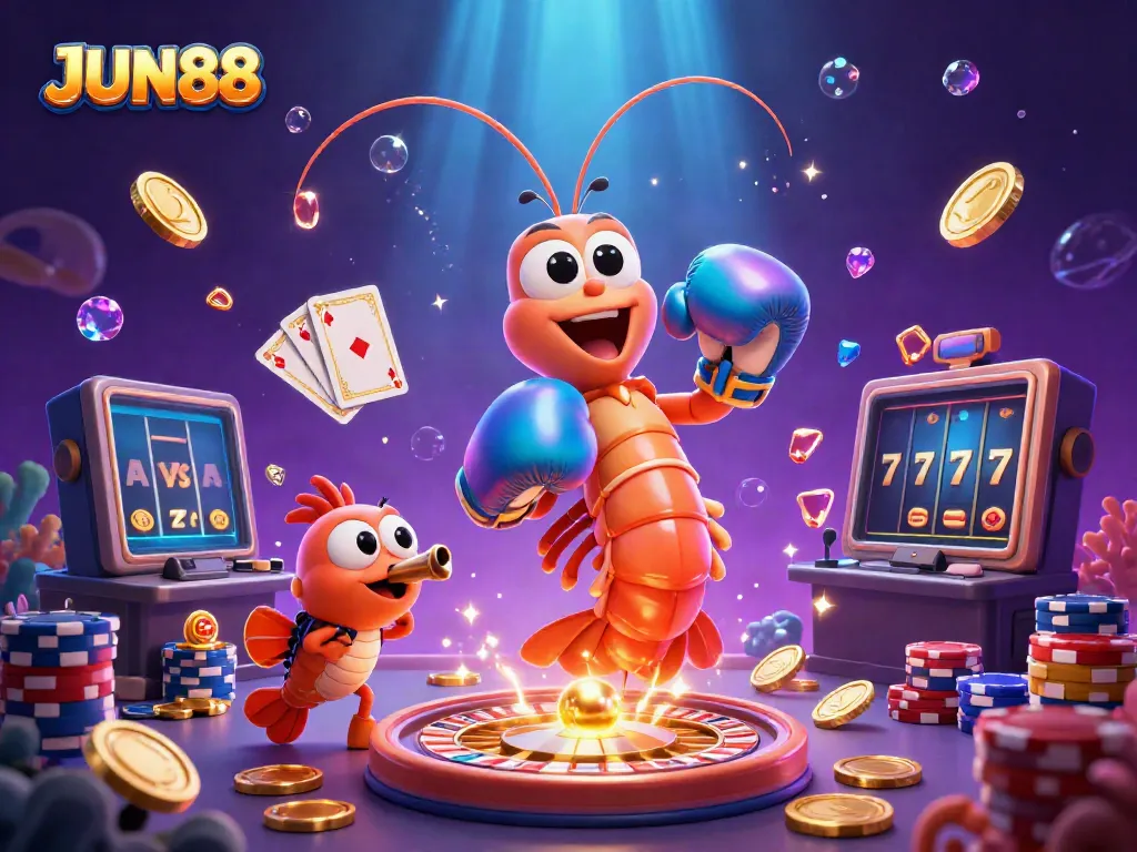 Join JUN88's exciting world with vibrant games, stunning visual effects, and rich casino elements.