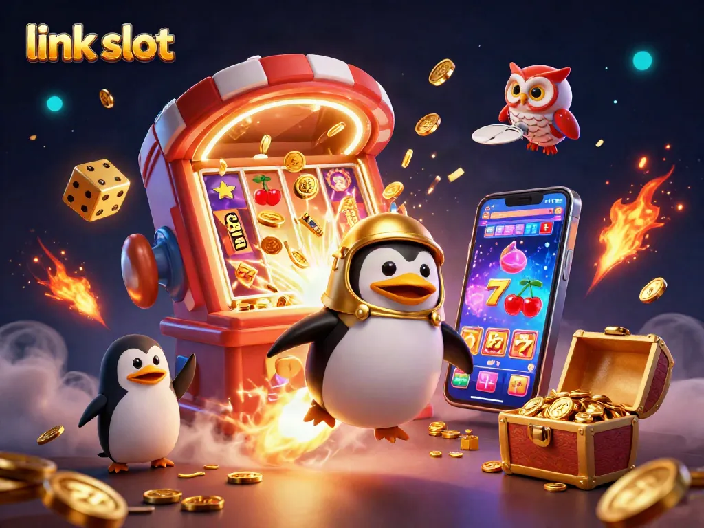 Experience the thrill of link slot games with explosive jackpots and vibrant casino elements.