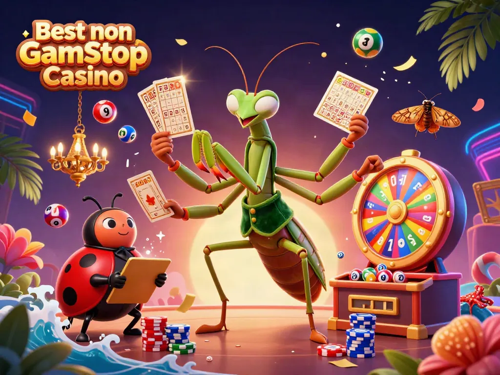 Experience the thrill at the Best non Gamstop Casino with vibrant characters and dynamic gaming elements.