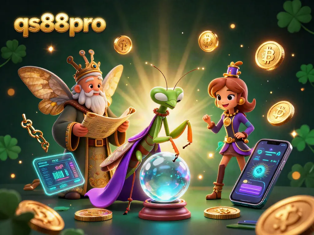 Engage with qs88pro’s thrilling gaming experience featuring a mystical scene of fortune tellers.