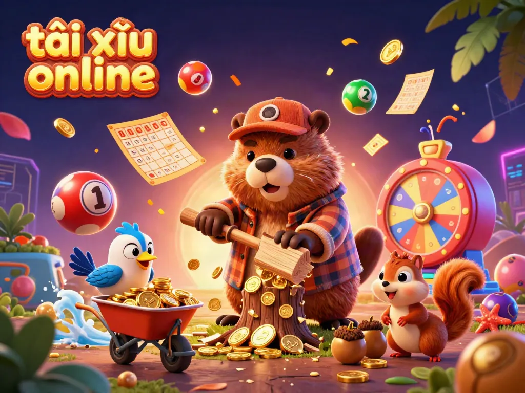Experience the excitement of tài xỉu online with vibrant characters and dynamic gaming elements.